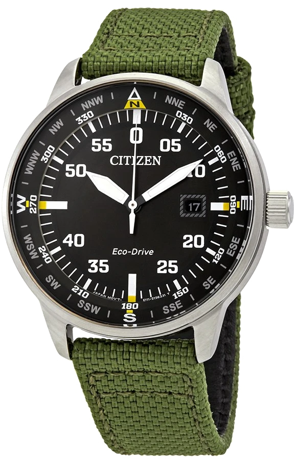 Online Special Black Dial Nylon Strap BM7390-31X | CITIZEN